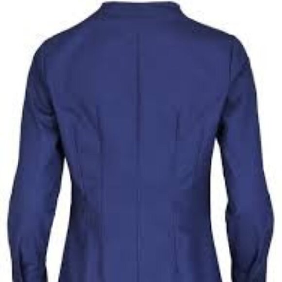 Seidensticker Slim Fit Blouse Fitted Marine Blue Size US XXS/2 - Picture 8 of 8